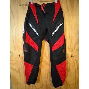 ONEAL Motocross MX Dirt Bike Riding Pants Black Red Mens